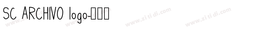 SC ARCHIVO logo字体转换